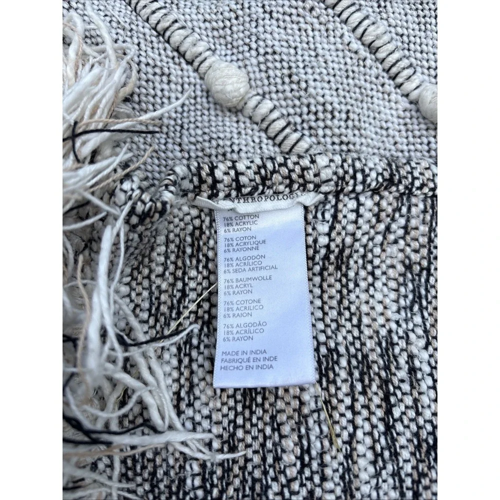 Anthropologie All Roads Yucca Throw Blanket Fringe Tassel Boho Chic READ